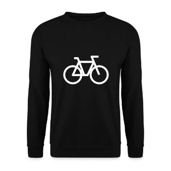 bicycle - Unisex Sweatshirt - black - Front - Alina (178cm) & Michal (187cm)