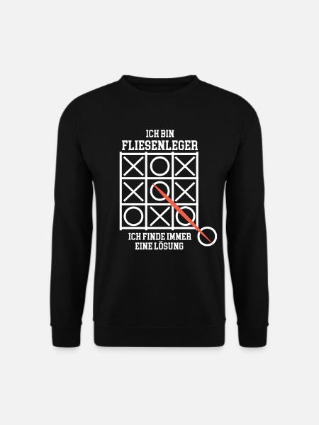 Fliesenleger Bauarbeiter - Unisex Pullover - Schwarz