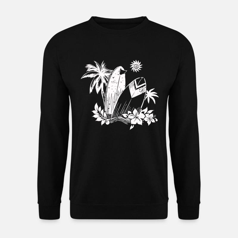 Planches de surf - Sweat-shirt Unisexe - noir