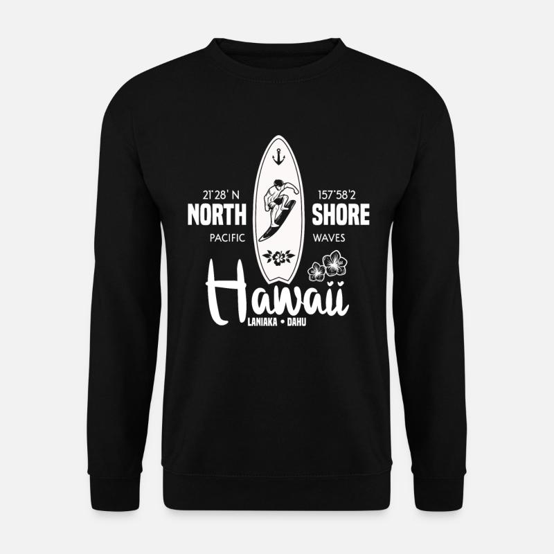 Surfing surfers Hawaii - Unisex Sweatshirt - black