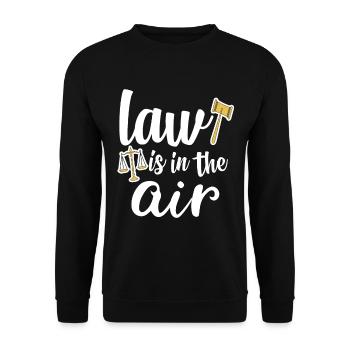 Lawyer attorney law justice gift - Unisex Sweatshirt - black - Front - Alina (178cm) & Michal (187cm)