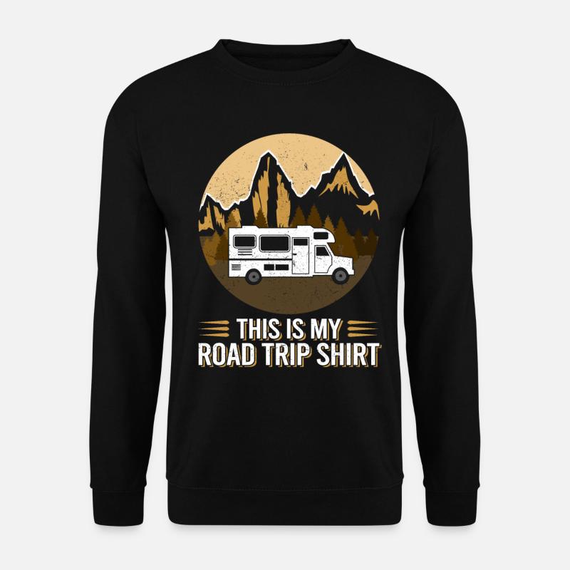 This is my road trip shirt - Wohnmobil Camping - Unisex Pullover - Schwarz
