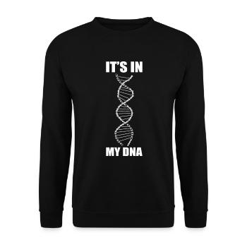 It's in my DNA bike chain - Funny bike Ren - Unisex Sweatshirt - black - Front - Alina (178cm) & Michal (187cm)