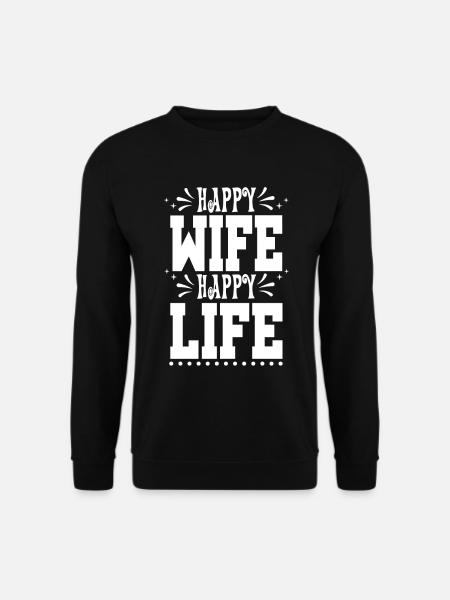 Beziehung Ehe Valentinstag - Unisex Pullover - Schwarz