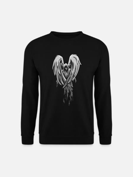 Broken Angel Böser Engel Gothic Satan Geschenk - Unisex Pullover - Schwarz