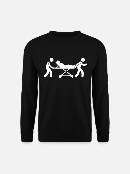 Sanitaeter Notarzt erste Hilfe Geschenk - Unisex Pullover - Schwarz
