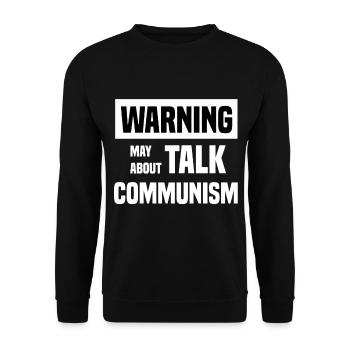 I'm talking about communism - Unisex Sweatshirt - black - Front - Alina (178cm) & Michal (187cm)
