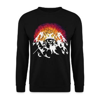 Death Beyond God Jesus Resurrection Funeral - Unisex Sweatshirt - black - Front - Alina (178cm) & Michal (187cm)