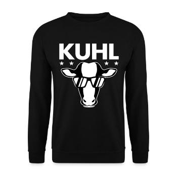 Landwirt & Bauer Kühe Geschenke - Kuhl Kuh Lustige - Unisex Pullover - Schwarz - Vorne - Alina (178cm) & Michal (187cm)