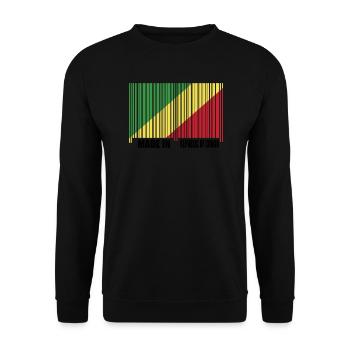 Fabriqué en République du Congo - Sweat-shirt Unisexe - noir - Devant - Alina (178cm) & Michal (187cm)