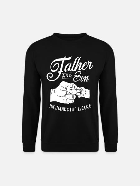père et fils - Sweat-shirt Unisexe - noir