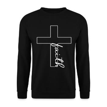 Foi - Sweat-shirt Unisexe - noir - Devant - Alina (178cm) & Michal (187cm)