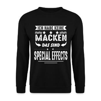 Lustiger Spruch Feiern Party Teenager - Unisex Pullover - Schwarz - Vorne - Alina (178cm) & Michal (187cm)