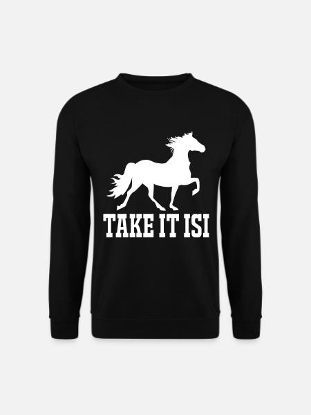 Islandpferd Tölt Westernpferd - Unisex Pullover - Schwarz
