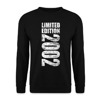 Limited Edition 2002 20. Geburtstag Geschenk - Unisex Pullover - Schwarz - Vorne - Alina (178cm) & Michal (187cm)