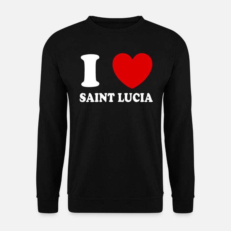 I love Saint Lucia - Unisex Sweatshirt - black