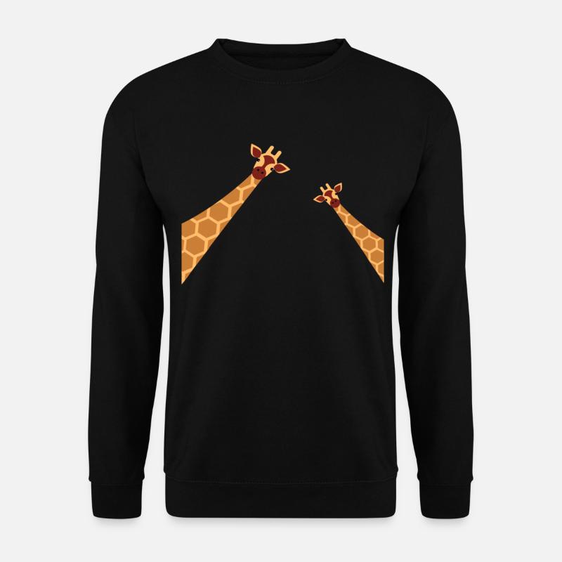 Giraffe - Unisex Pullover - Schwarz