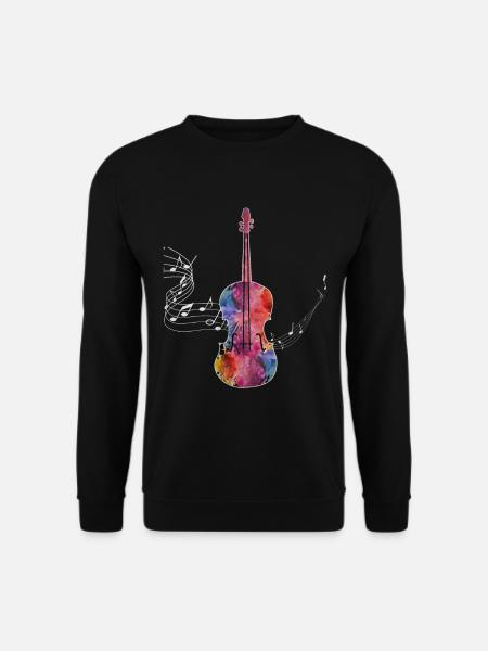 Violine Violinist Geige Geschenk - Unisex Pullover - Schwarz