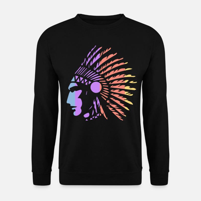 Indianer - Unisex Pullover - Schwarz