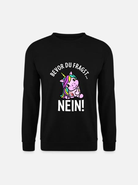 Süßes Einhorn Lustiger Spruch - Unisex Pullover - Schwarz