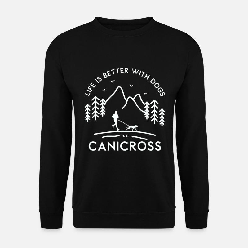 Canicross Canicross Chien Trail Running Idée cadeau - Sweat-shirt Unisexe - noir
