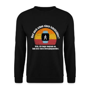 Tu as déjà un podomètre drôle de sort - Sweat-shirt Unisexe - noir - Devant - Alina (178cm) & Michal (187cm)