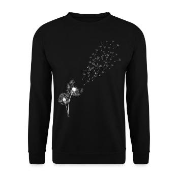 Herbe boule de pissenlit - Sweat-shirt Unisexe - noir - Devant - Alina (178cm) & Michal (187cm)