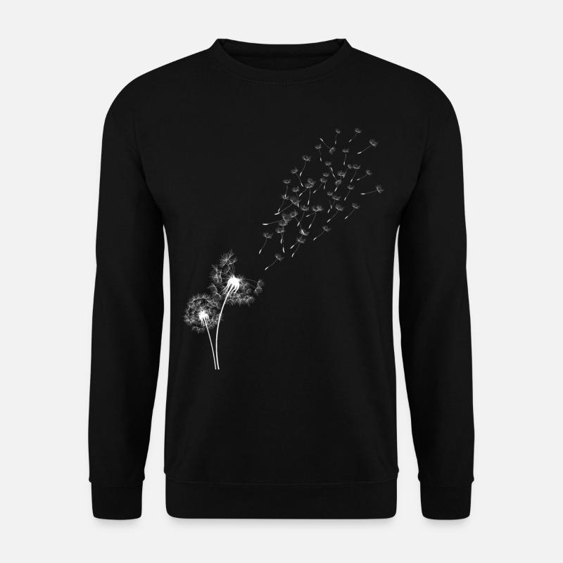 Herbe boule de pissenlit - Sweat-shirt Unisexe - noir