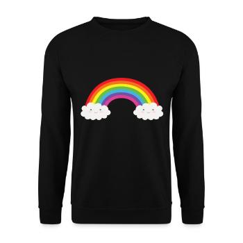 Arc en ciel arc en ciel - Sweat-shirt Unisexe - noir - Devant - Alina (178cm) & Michal (187cm)