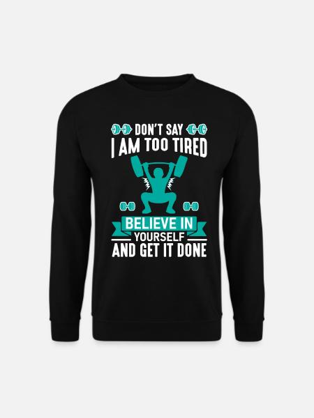 Gym gym workout - Unisex Sweatshirt - black