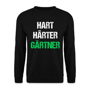 Hart Härter Gärtner - Unisex Pullover - Schwarz - Vorne - Alina (178cm) & Michal (187cm)