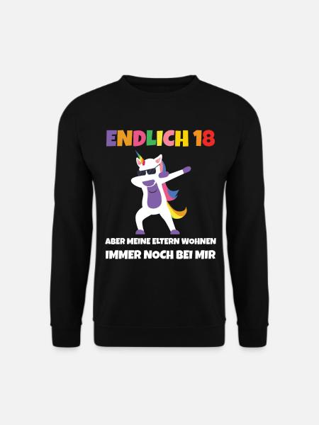 Endlich 18 - Unisex Pullover - Schwarz