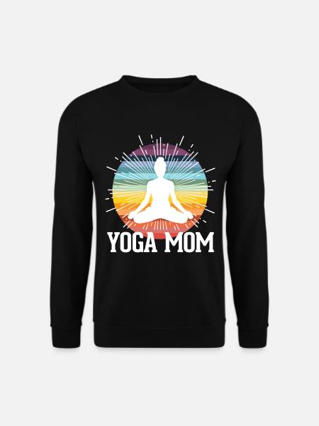 Yoga mom gift mothers day - Unisex Sweatshirt - black