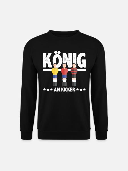 Tischkicker Tischfußball Tischfußballer Geschenk - Unisex Pullover - Schwarz