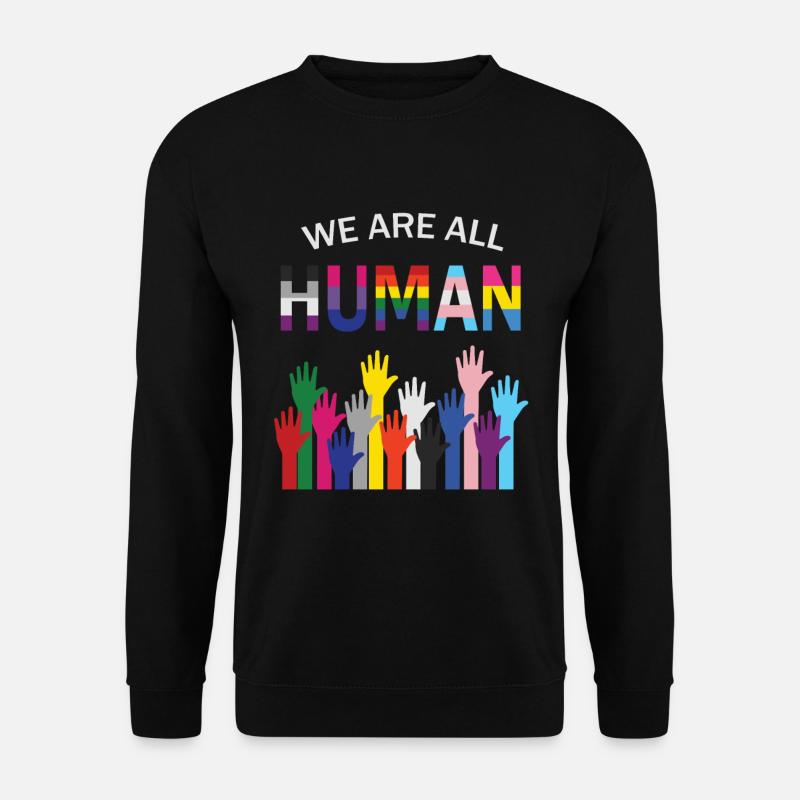 pride flag - Unisex Sweatshirt - black