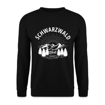 Black Forest - Unisex Sweatshirt - black - Front - Alina (178cm) & Michal (187cm)