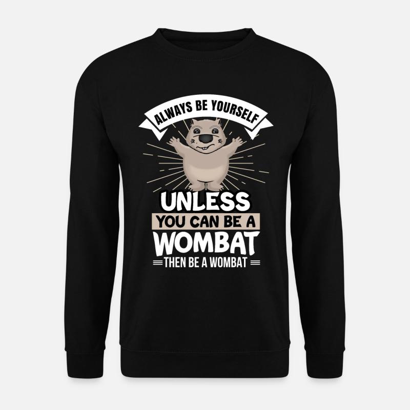 Wombat - Unisex Sweatshirt - black
