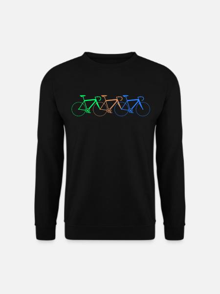 3 Bunte Rennräder - Unisex Pullover - Schwarz