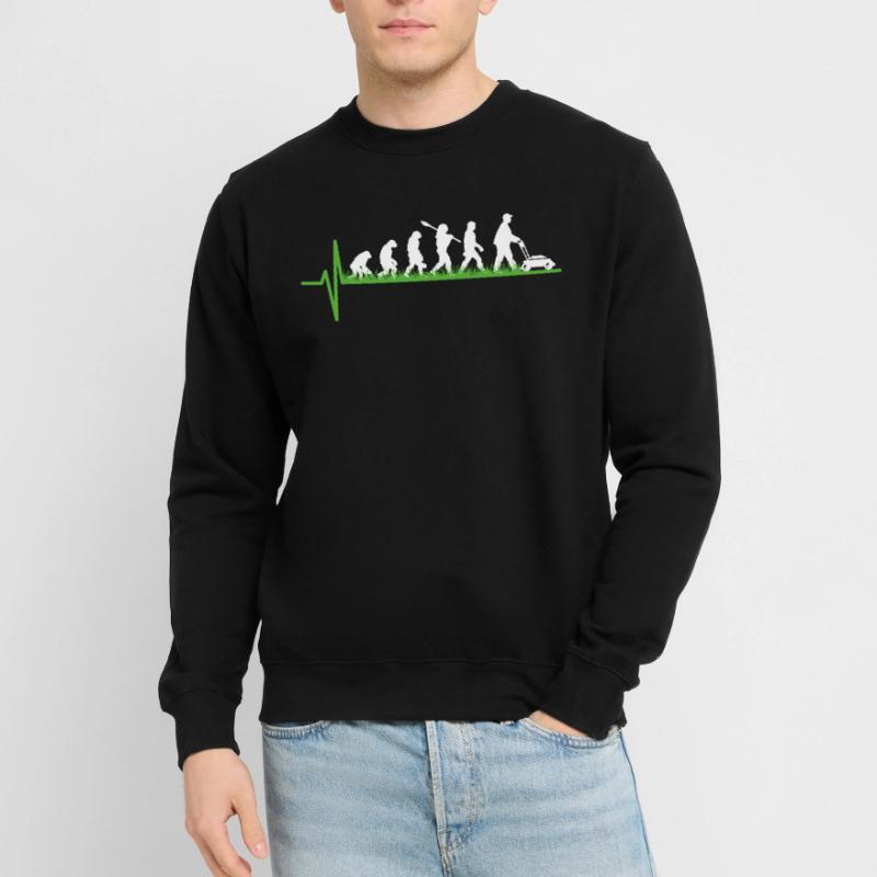 Rasen mähen Gärtner Evolution Geschenk Unisex Pullover