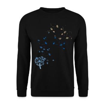 Dandelion dandelion - Unisex Sweatshirt - black - Front - Alina (178cm) & Michal (187cm)