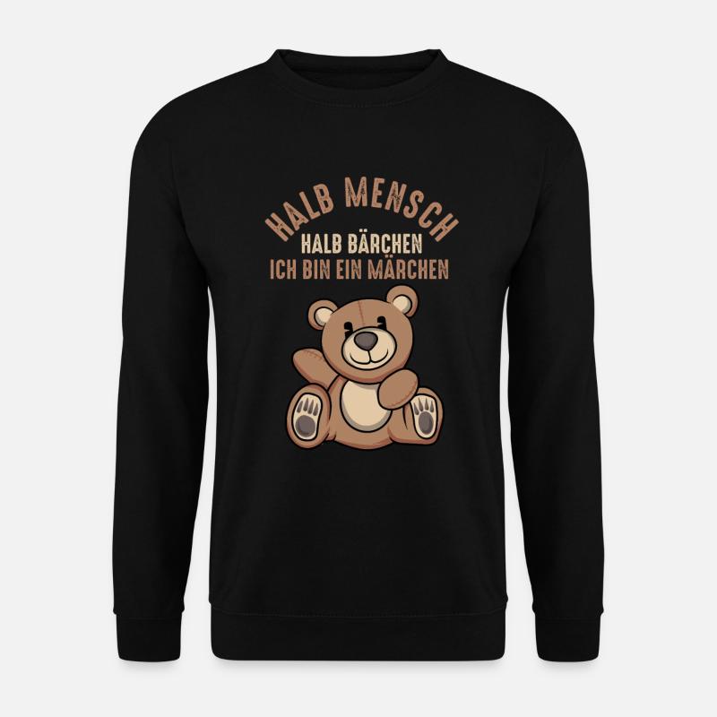 Teddybär Bärchen Bär Märchen Teddybärchen - Unisex Pullover - Schwarz