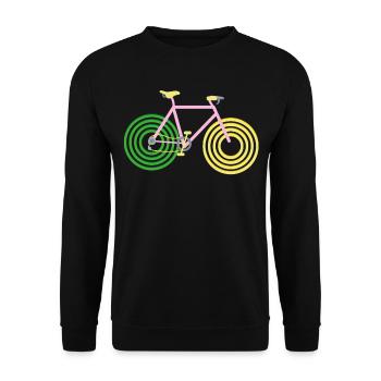 Fahrrad Bike Mountainbike Kit Fixie Rad Liebe - Unisex Pullover - Schwarz - Vorne - Alina (178cm) & Michal (187cm)