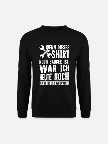 Männer Auto-Schrauber Kfz-Werkstatt Pkw Motorrad - Unisex Pullover - Schwarz