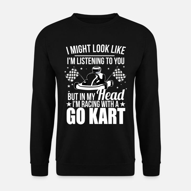 GoKart t shirt - Unisex Sweatshirt - black
