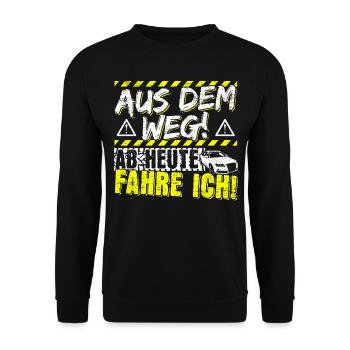 Führerschein Bestanden Geschenk Fahrprüfung Auto - Unisex Pullover - Schwarz - Vorne - Alina (178cm) & Michal (187cm)