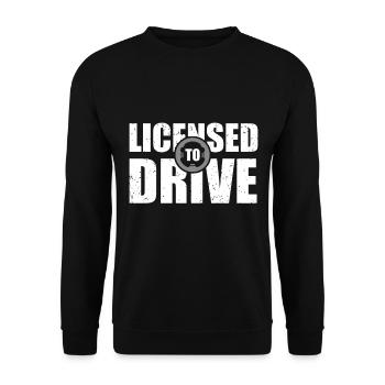 Driving license passed gift driving test - Unisex Sweatshirt - black - Front - Alina (178cm) & Michal (187cm)