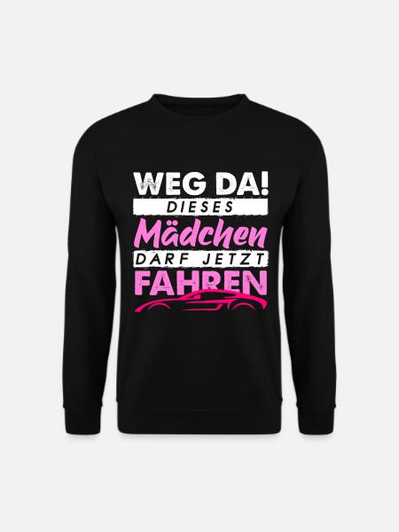 Führerschein Bestanden Geschenk Fahrprüfung Frau - Unisex Pullover - Schwarz