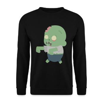 Zombie - Unisex Pullover - Schwarz - Vorne - Alina (178cm) & Michal (187cm)