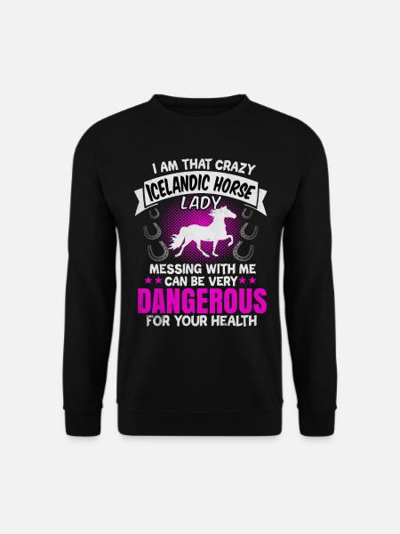 Islandpferd - Unisex Pullover - Schwarz