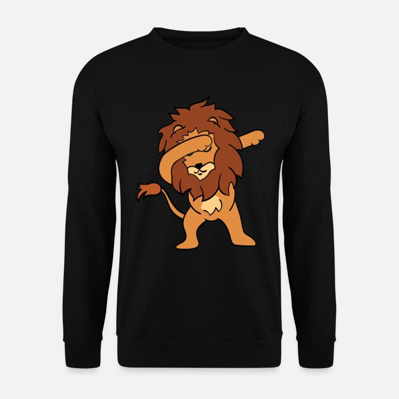Dabbing Lion - Unisex Sweatshirt - black